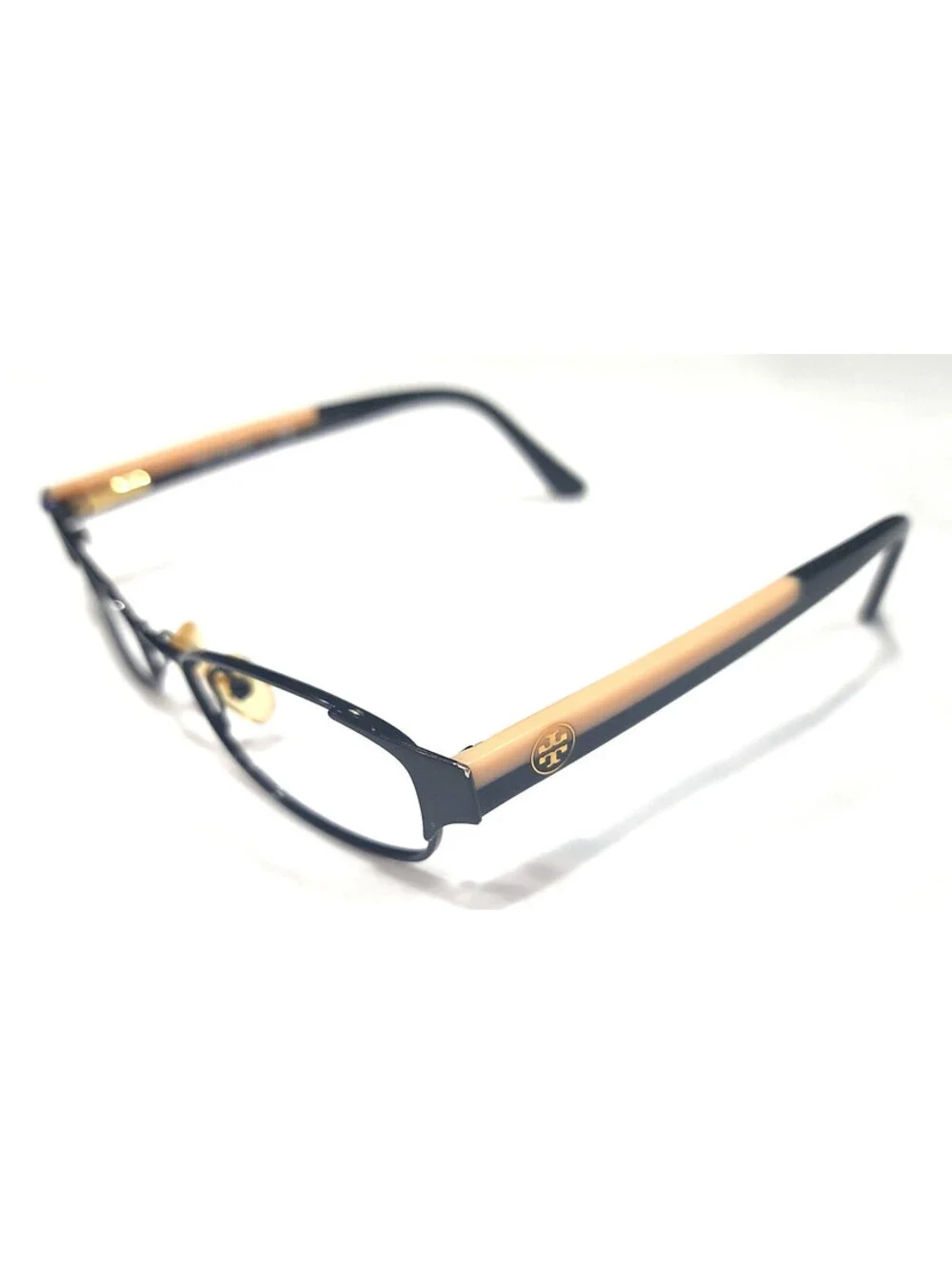 Tory Burch TY1037 3009 Small Black Oval Eyeglasses 50-17 140